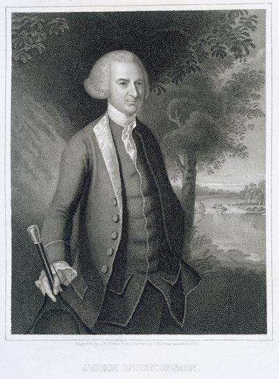 John Dickinson, graviert von John B. Forrest (1814-70) von Charles Willson Peale